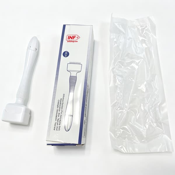 140A Justerbar Microneedle Derma Stamp Roller White ABS Microneedling Tool för Ansikte och Kropp