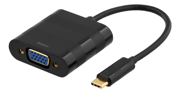 USB 3.1 to VGA adapter Type C ma  VGA fe 1080p bag black