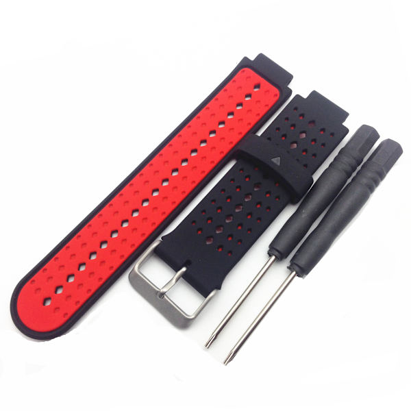 Kellon hihna Garmin Forerunnerille Black+Red Black+Red