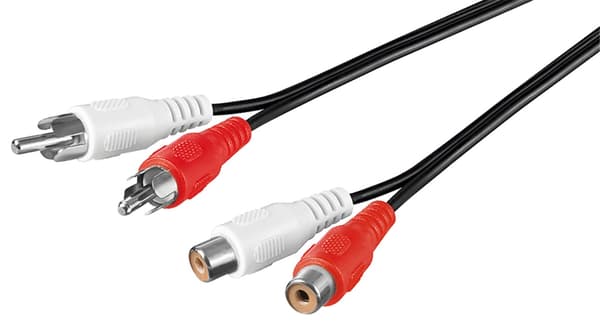 Stereo jatkojohto 2x RCA