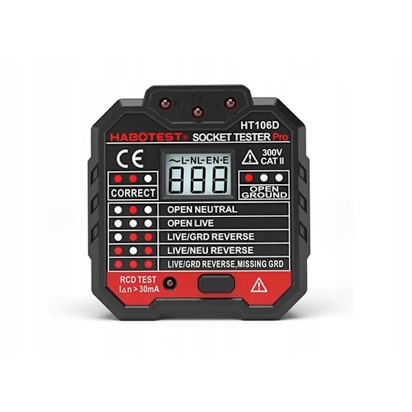 Sockeltestare med digital display Habotest HT106D