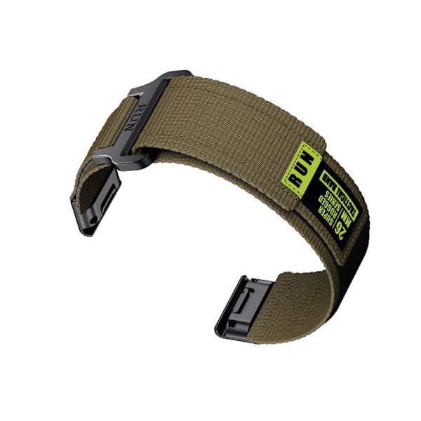 Garmin Fenix 8 Nylon Vävrem Grön 22 mm