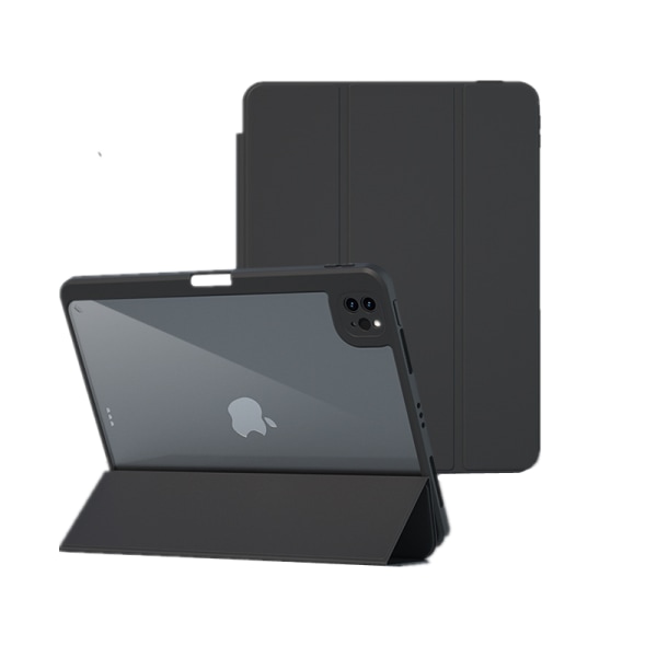 Magnetiskt Fodral med Stativfunktion iPad Pro 12.9 2018/2020/2021 Svart