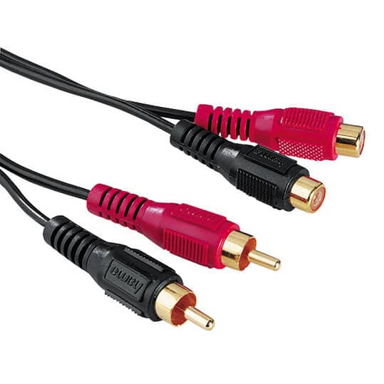 Audio Forlængerkabel 2 Phono-2 Phono 4,0m Guldbelagt ST