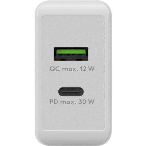 USB-C™ PD kaksoispikalaturi (30 W), valkoinen