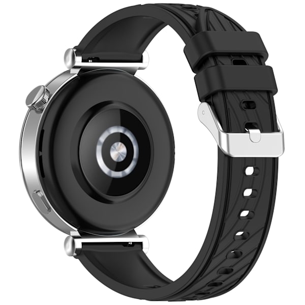 Snyggt silikonarmband för Huawei GT5/GT5 Pro - 18mm Svart