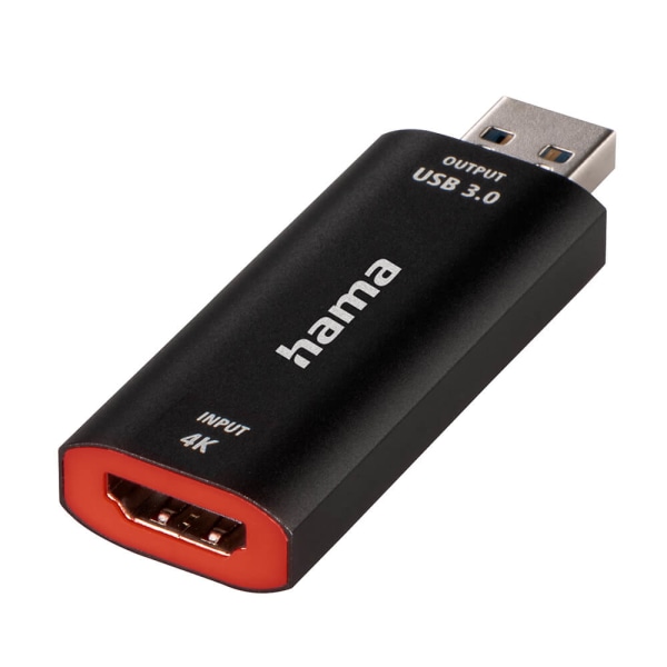 HAMA Capture Card USB HDMI 4K till 1080P USB-C-adapter