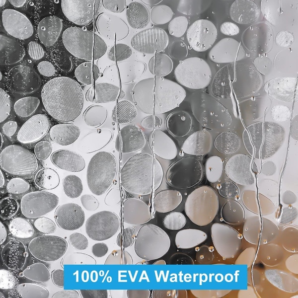 PVC Duschdraperi med Prickig Design L