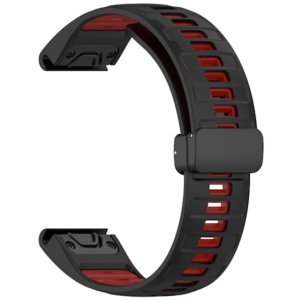 Urrem til Garmin Smartwatch Sort+rød 26 mm