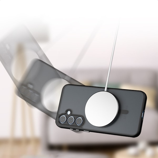 Mattamusta magneettinen puhelinkotelo Samsung Galaxy A -sarjalle model 2