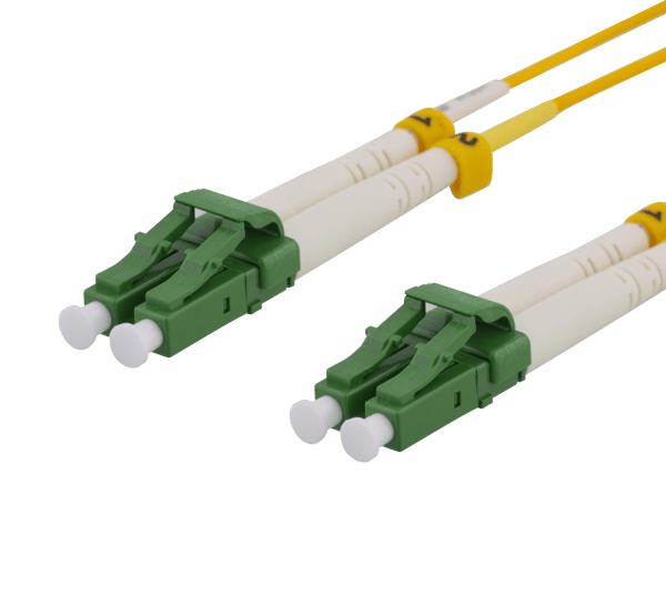 OS2 Fiber cable, LC – LC, duplex, singlemode, APC, 9/125, 5m