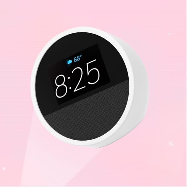 Skyddande silikonfodral för Echo Spot Smart Högtalare Vit