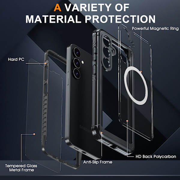 Samsung S25 PLUS Skyddsfodral: Stötsäker, Dammtät, Fallskyddande