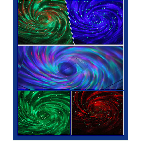 Galaxy projektor / natlys med stjernehimmel