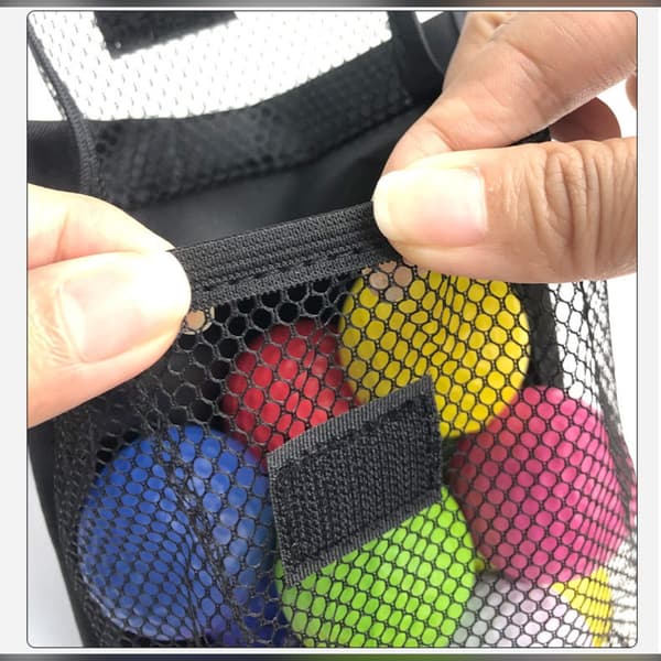 2-Pack Golfboll Förvaring Nätväska - Portabel Nylonpåse med Krok
