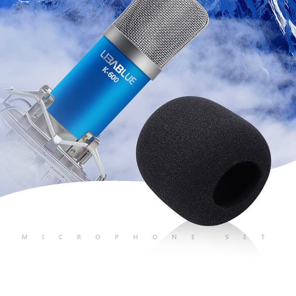 Mikrofonöverdrag i svamp, 2-pack 50 mm 50 mm