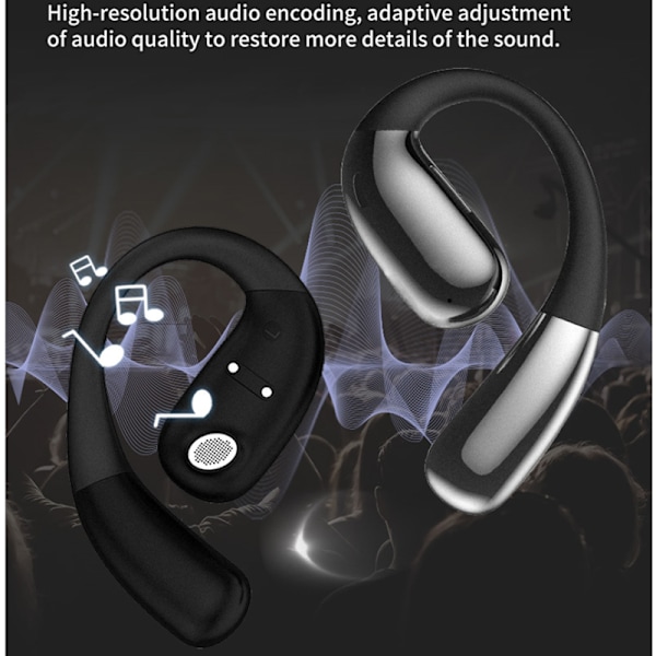 AI Oversættelses Earbuds A38 - Privat Model Sort Sort