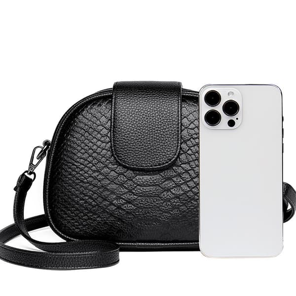 Ægte læder Shell taske Crossbody pung til kvinder