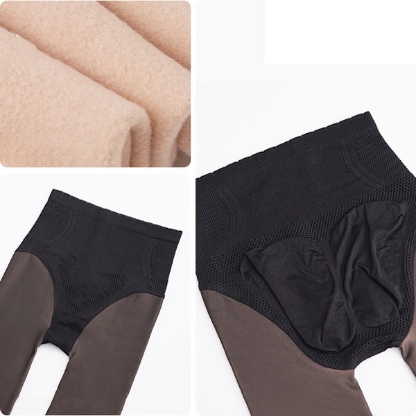 Lämpösukkahousut, fleecevuoratut naisten leggingsit, lämpimät talvisukkahousut 200g ohutta samettia, sopii 10-20 ℃