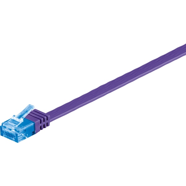 CAT 6A platt patchkabel, U/UTP, violett