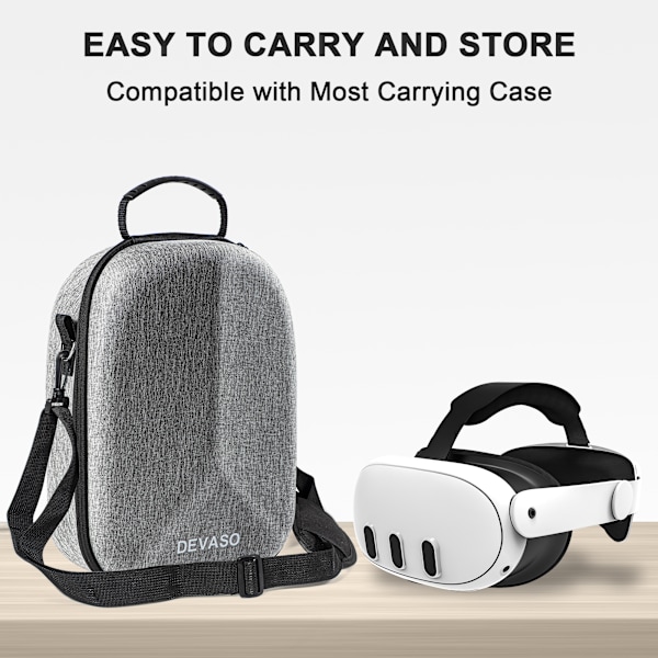 DEVASO justerbar huvudrem för VR-headset Vit