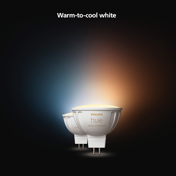 White Ambiance GU5.3 MR16 12V 400lm 2-pack