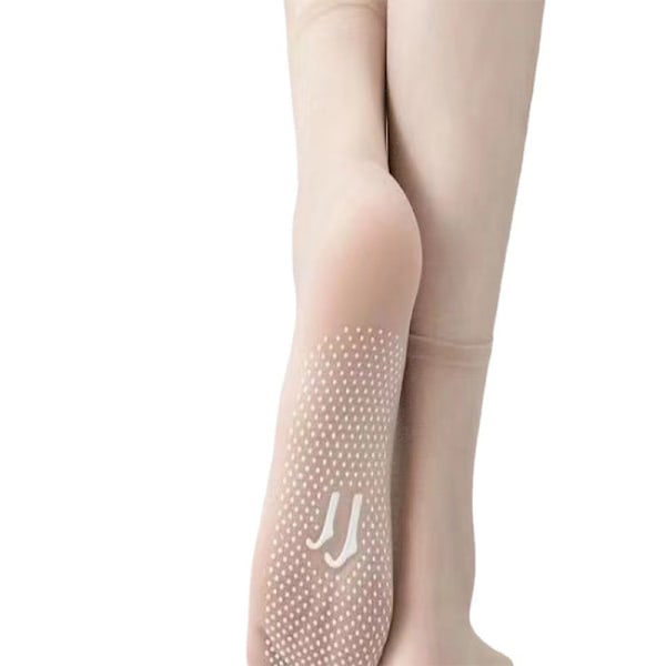 10 par tynde silkestrømper Beige Beige