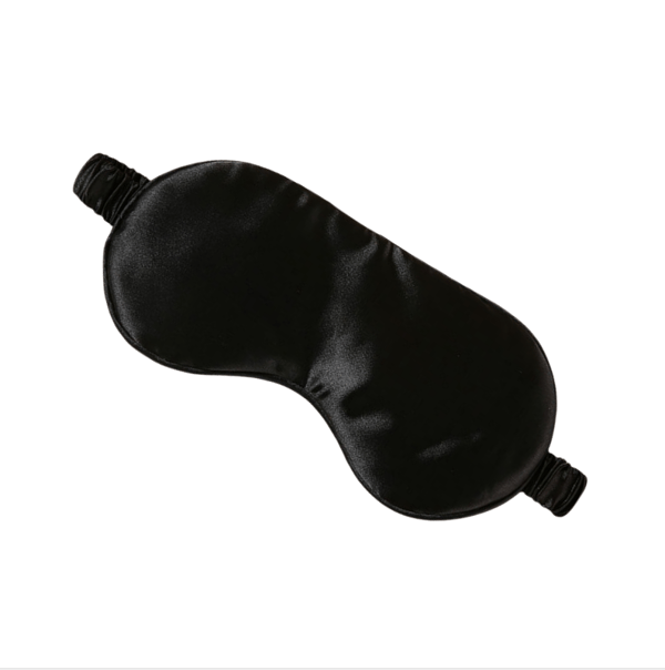 Sovmask / Ögonmask i Silke, 2-pack Black Black
