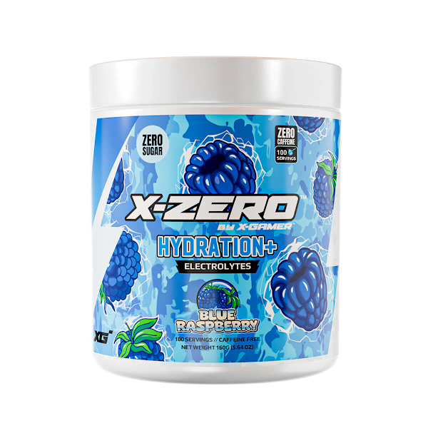 Energidrikpulver X-Zero Hydration+ 160 gram Blue Raspberry