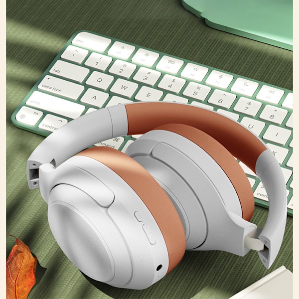 Retro White DR83 Bluetooth-hovedtelefoner: Immersiv lyd