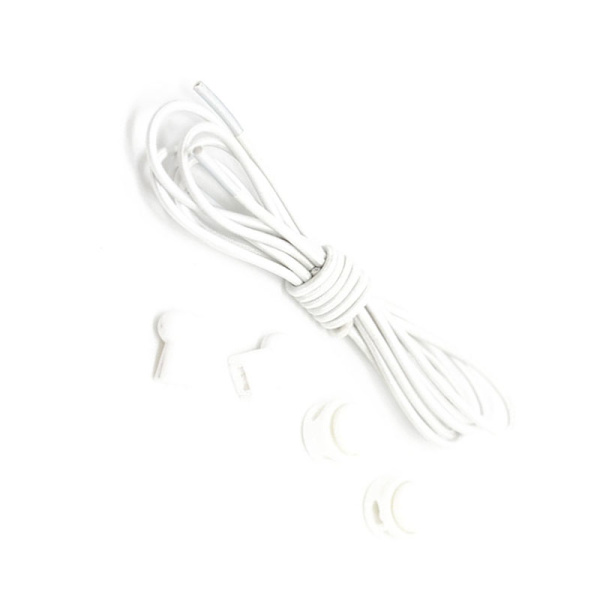 Bindefrie snørebånd (2 par) White White