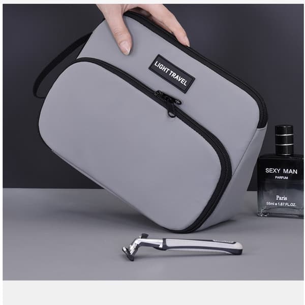 Snygg Necessär för Män - Stor Kapacitet Grey Grey