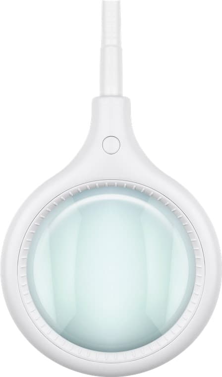 LED-luplampe med klemme, 6 W, hvid