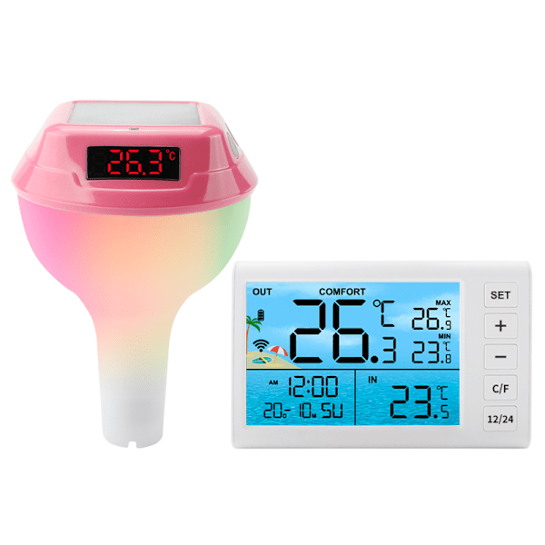 Kelluva allaslämpömittari LED-näytöllä, TS-PL01
