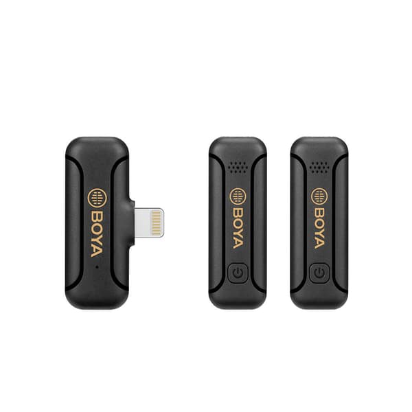 Trådlöst Mikrofonsystem x2 BY-WM3 För Lightning