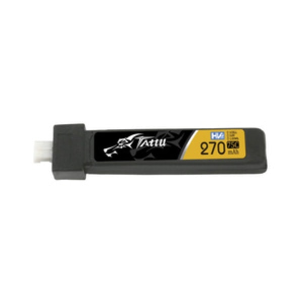 Batteri Tattu LiPo 270mAh 3,8V 75C 1S1P JST-PHR 2,0 (5 stk)