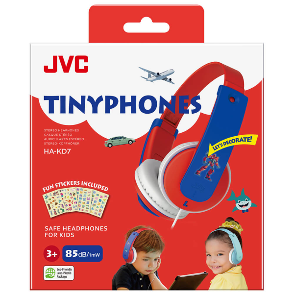 JVC Hörlur KD7 Barn On-Ear 85dB Röd New