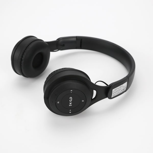 Y08 Deep Black Bluetooth Headset: Foldbar, Lang Batteritid