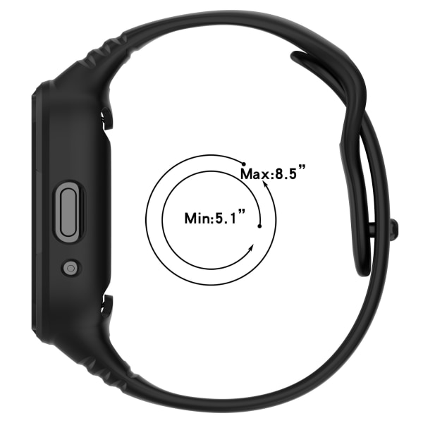 Silikonarmband till Redmi Watch 3 Svart