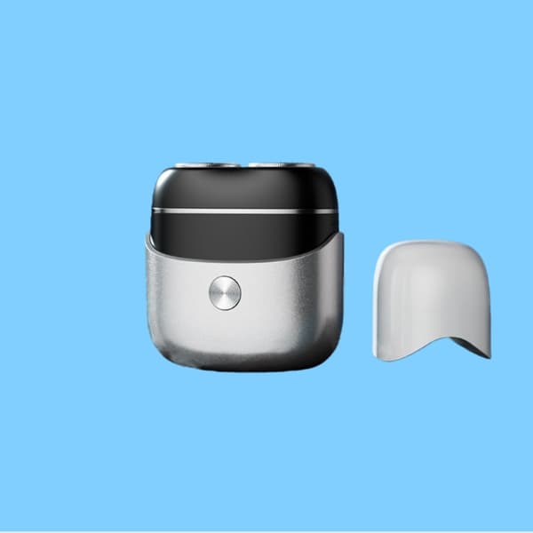 Mini Portabel Elektrisk Rakapparat för Män - USB Uppladdningsbar, Vattentät och Resevänlig Silver Silver