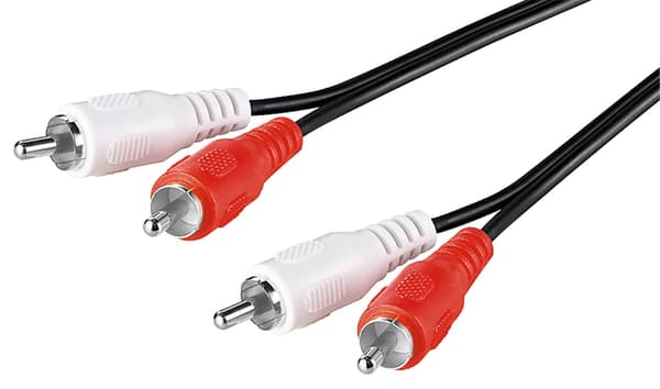 Stereoliitäntäkaapeli 2x RCA