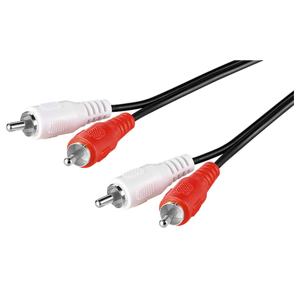 Stereotilslutningskabel 2x RCA