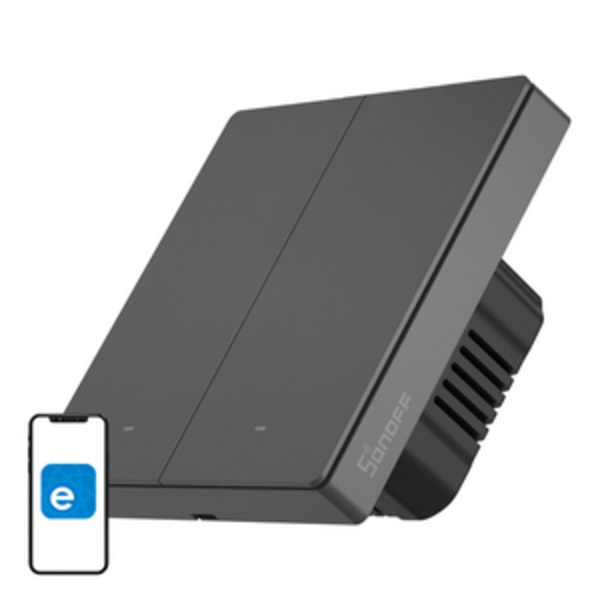 Smart Scene -seinäkytkin WiFi Sonoff M5 2C (2-kanavainen)