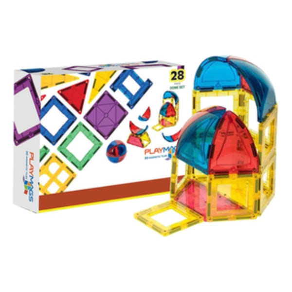 Magneettilaatat 3D Dome Playmags 164 - 28 kpl setti