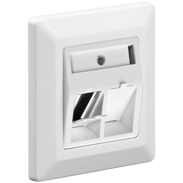 Keystone-nätverksuttag med 2x RJ45-anslutning