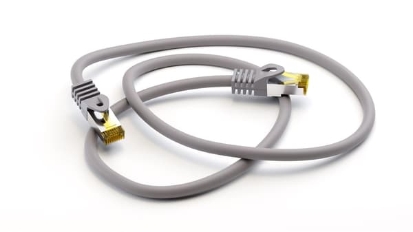RJ45 netværkskabel S/FTP (PiMF), 500 MHz, med CAT 7 råkabel, grå, 2 m
