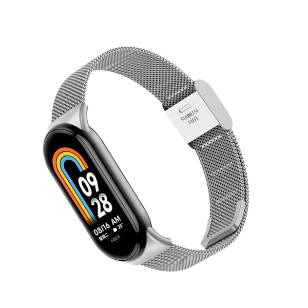 Klockarmband i Metall för Xiaomi Mi Band 8/9 Silver