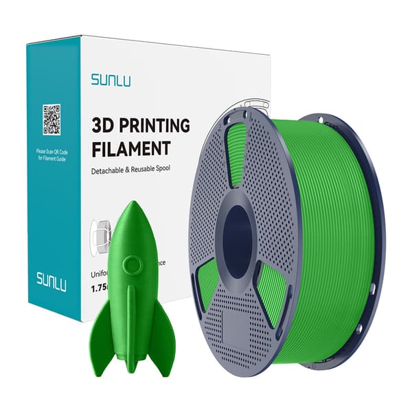 Sunlu PLA High-Speed filament, grøn – model PLA H-S G til FDM 3D-printere