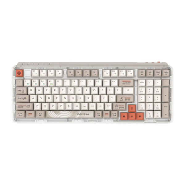 Z980 ProMax MIIIW 2.4G trådlöst tangentbord (kaffe)
