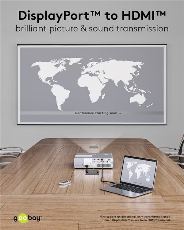 DisplayPort till HDMI-kabel